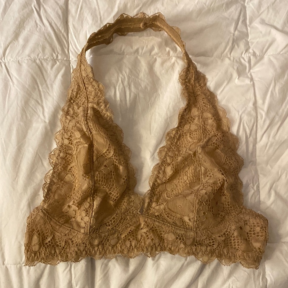 Free People Galloon Lace Halter Bralette